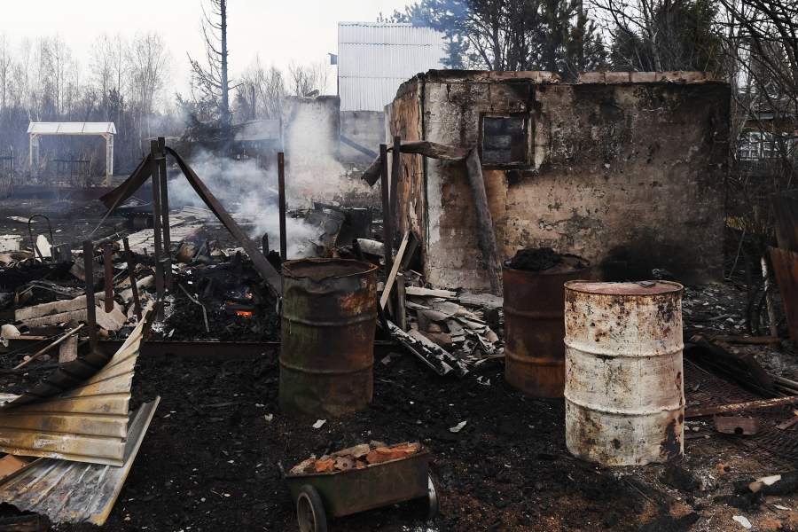 Лесные пожары в Новосибирской области