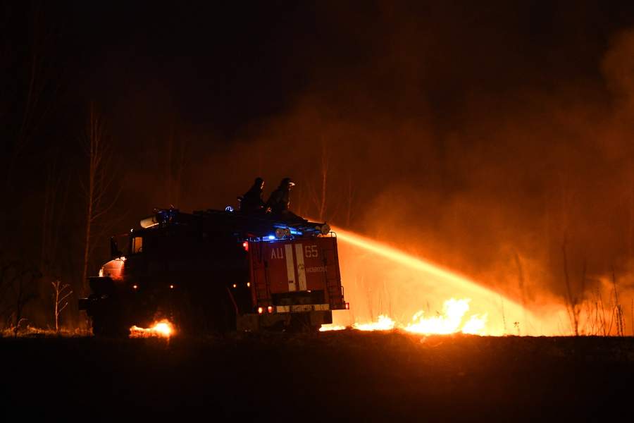 Лесные пожары в Новосибирской области