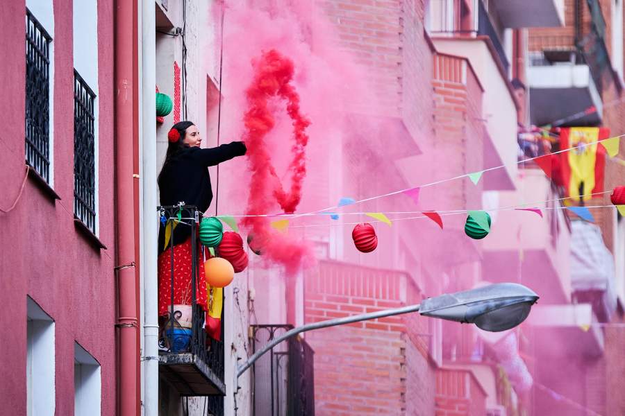 Праздник на балконах в Испании