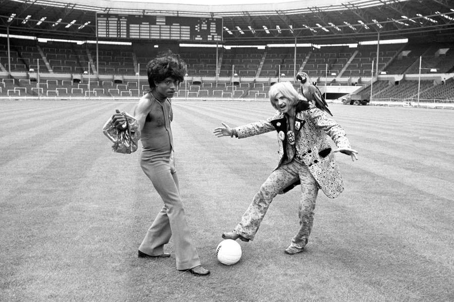 Литтл Ричард и британский рок-музыкант Скриминг Лорд Сатч