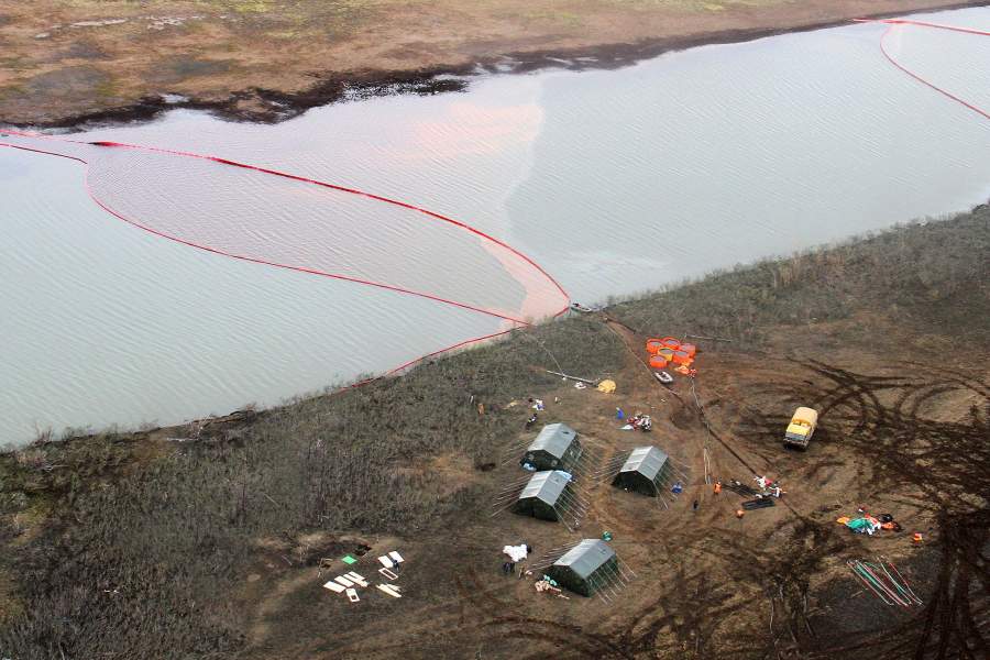 Ликвидация последствий разлива топлива на ТЭЦ-3