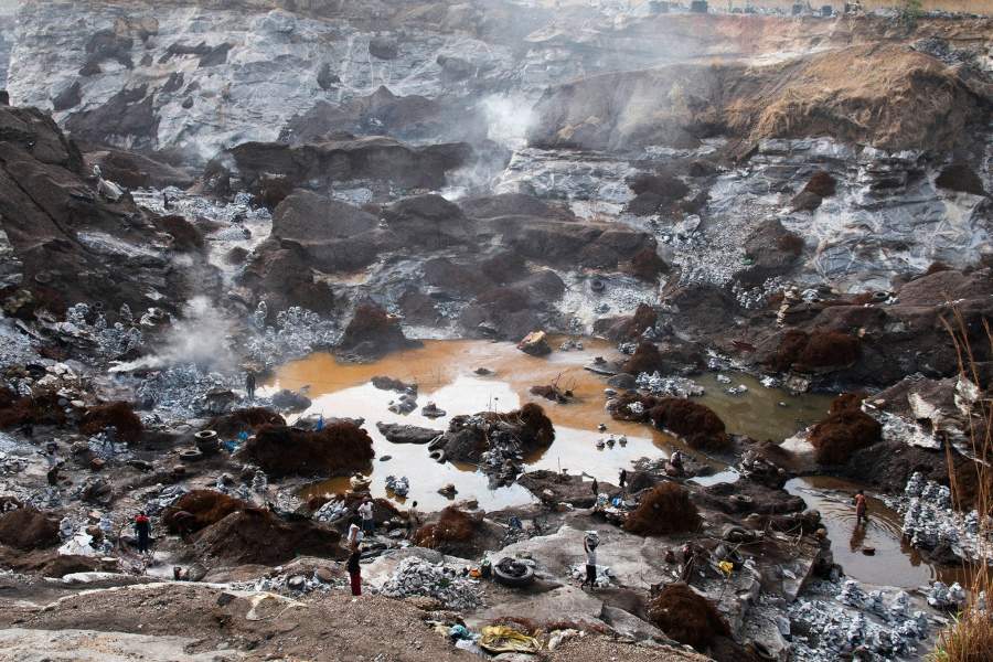 Работа на гранитном карьере