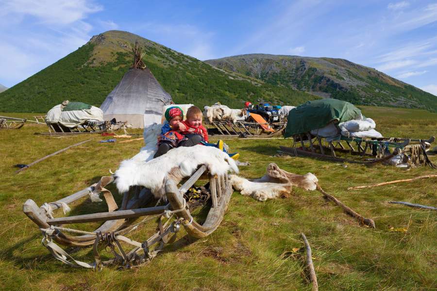 Летняя стоянка оленеводов (Ямал)