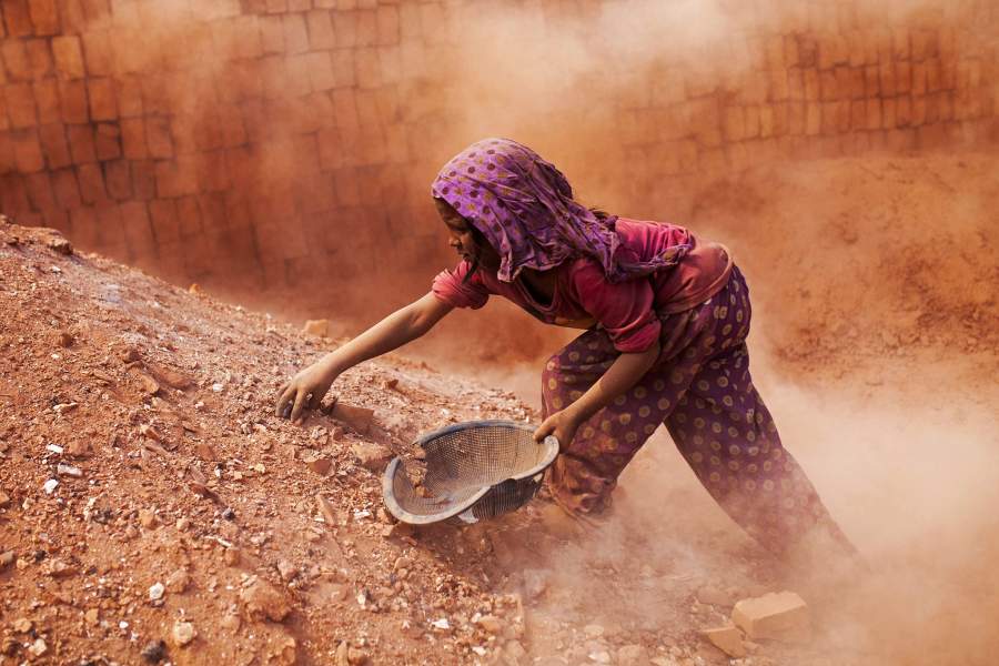 Производство кирпичей (Бангладеш)