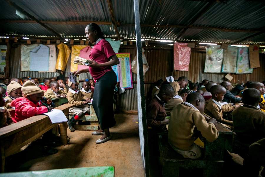 Школа в трущобах Найроби