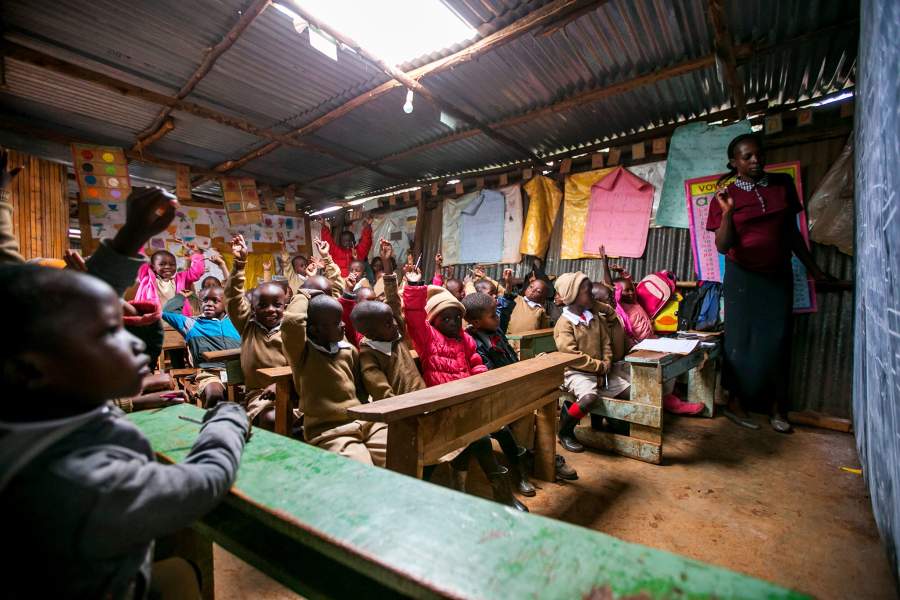 Школа в трущобах Найроби