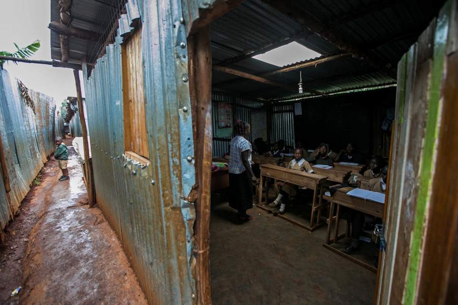 Школа в трущобах Найроби
