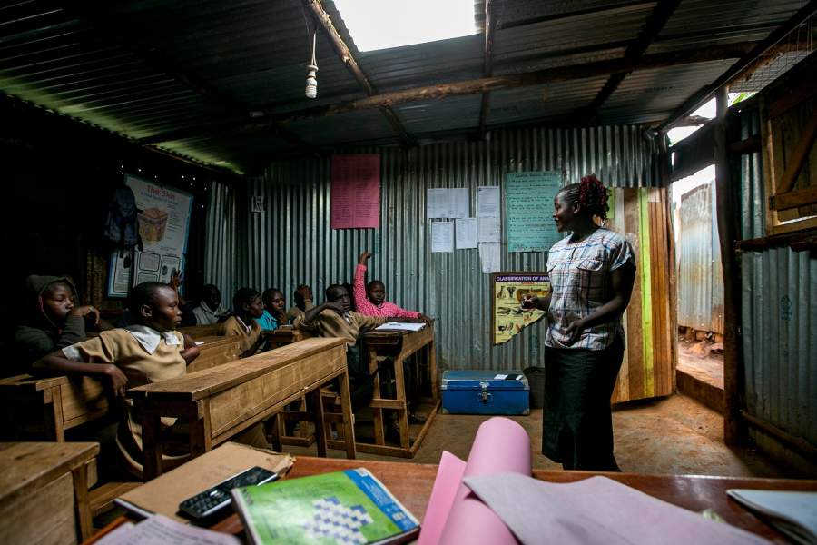 Школа в трущобах Найроби