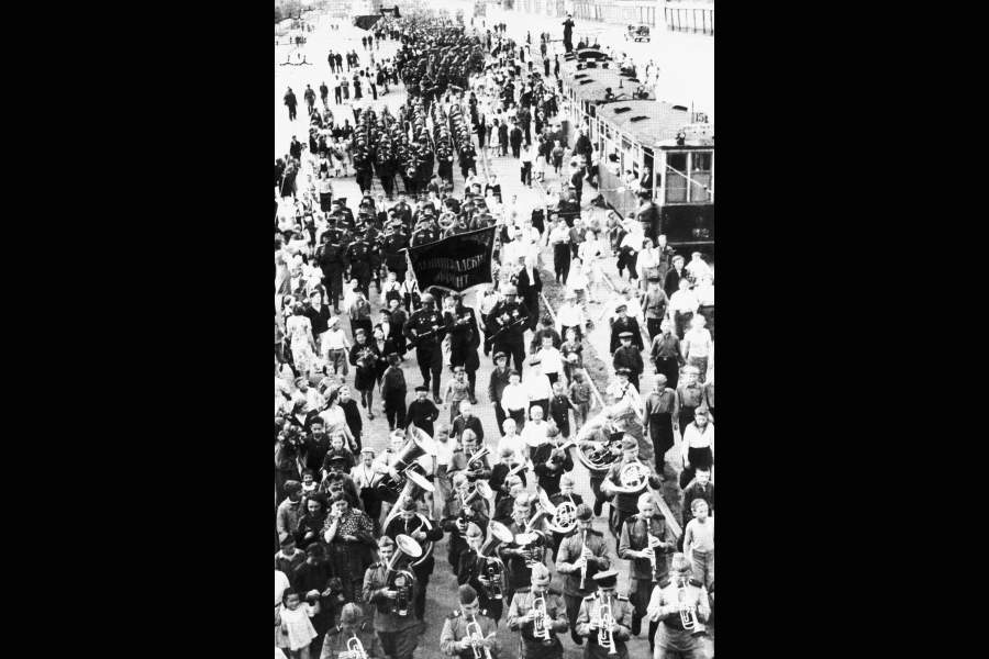 Парад Победы в Ленинграде 8 июля 1945 года