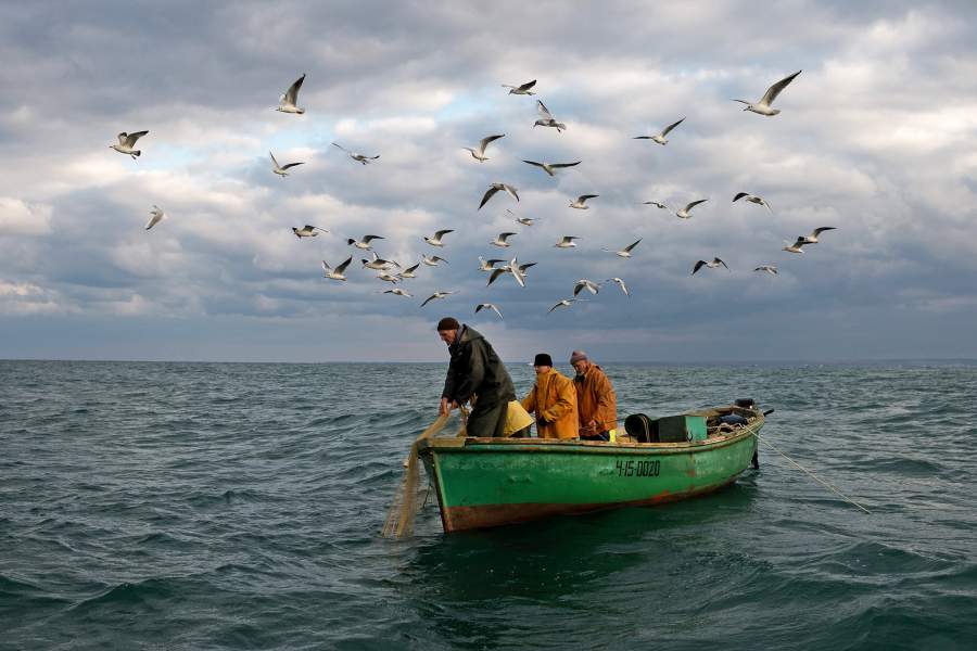 Прибрежный лов рыбы в Севастополе