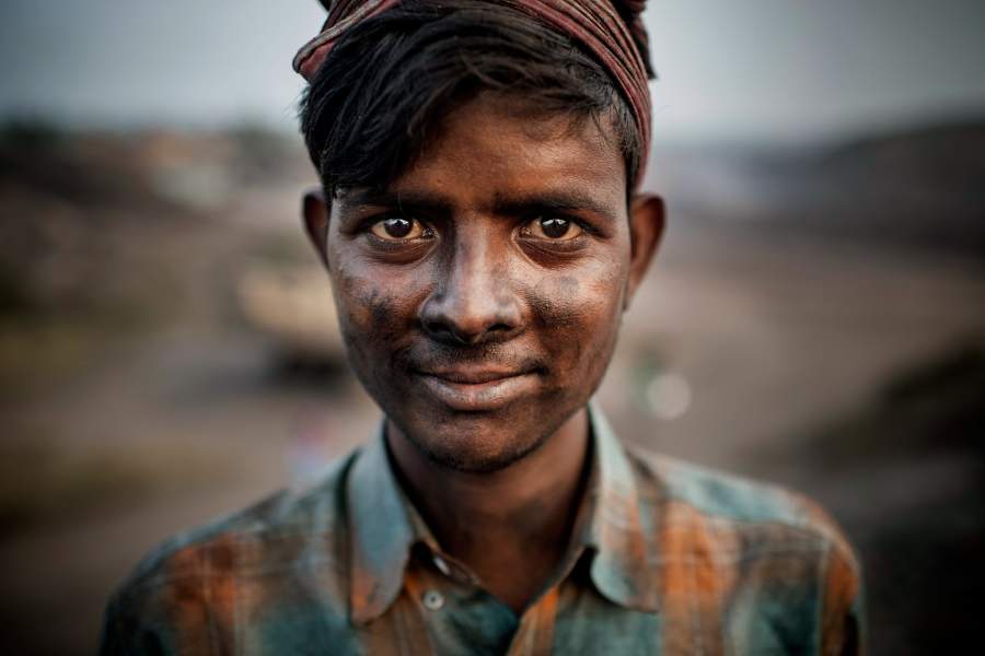 Добыча угля в поселке Джария (Индия)