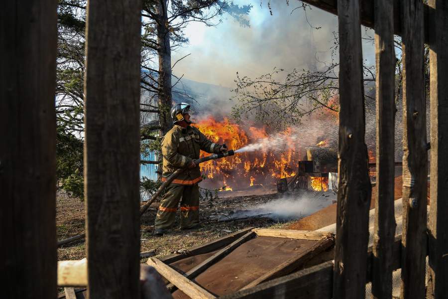 Лесные пожары в России