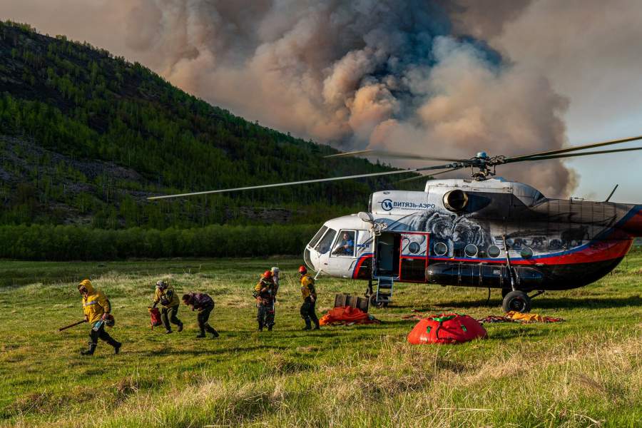Лесные пожары в России