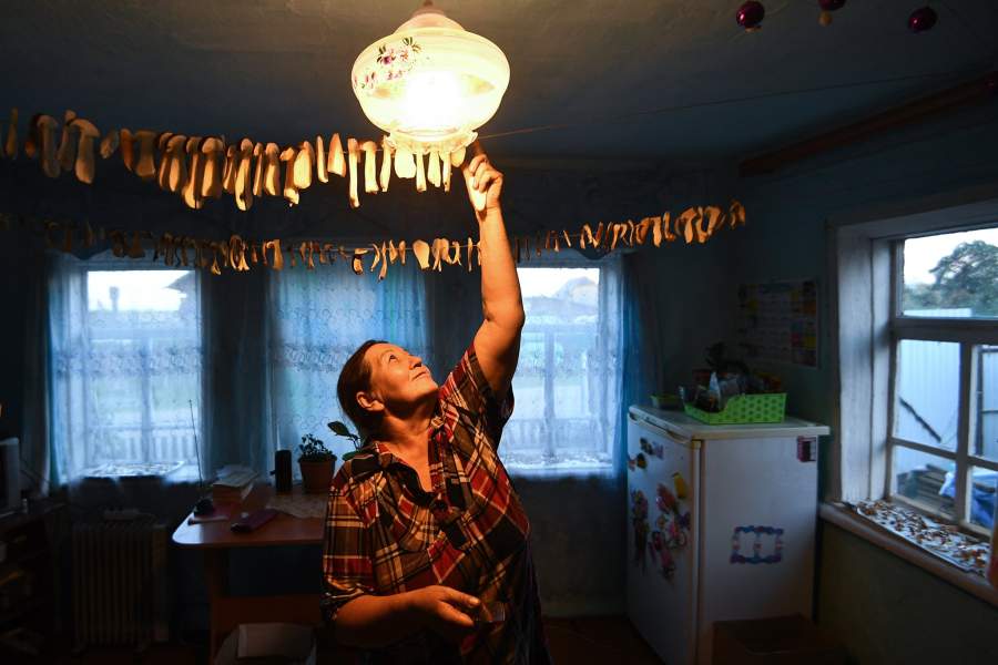 Сбор грибов в селе Юрт-Акбалык