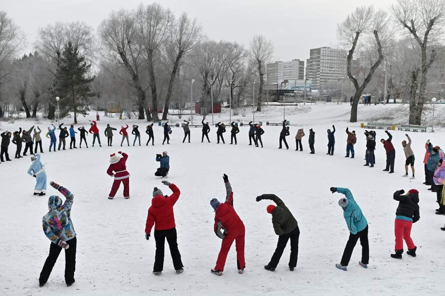 Открытие сезона зимнего купания в Омске
