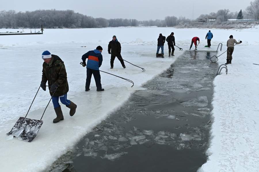 Открытие сезона зимнего купания в Омске