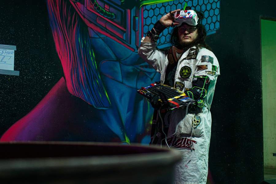 Косплей Neuromancer на фестивале Cyberpunk