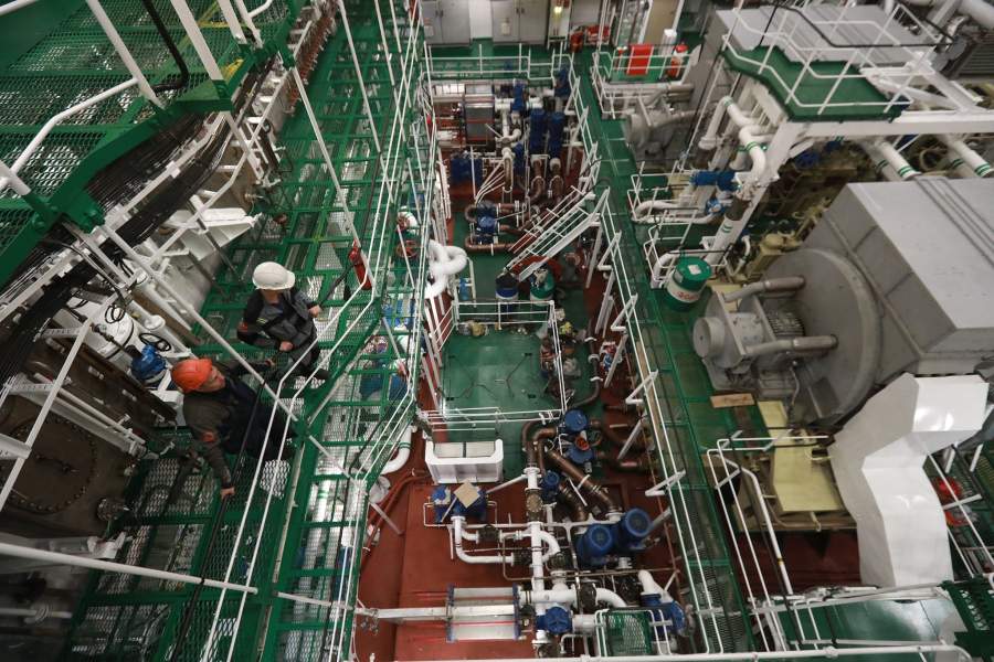 Отправка атомного ледокола Арктика из Санкт-Петербурга на ледовые испытания