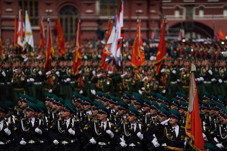 Военный парад на Красной площади в Москве посвященный 75-летию Победы в Великой Отечественной Войне