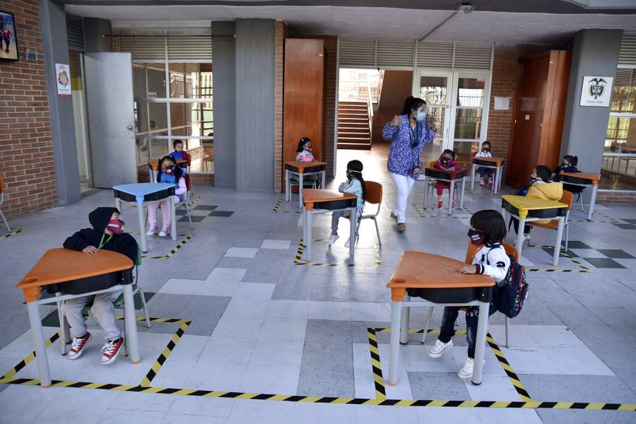 на занятиях