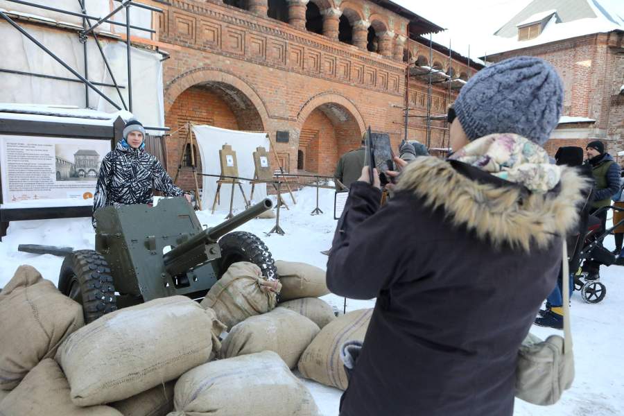 Празднование Дня защитника Отечества на Крутицком Патриаршем подворье в Москве
