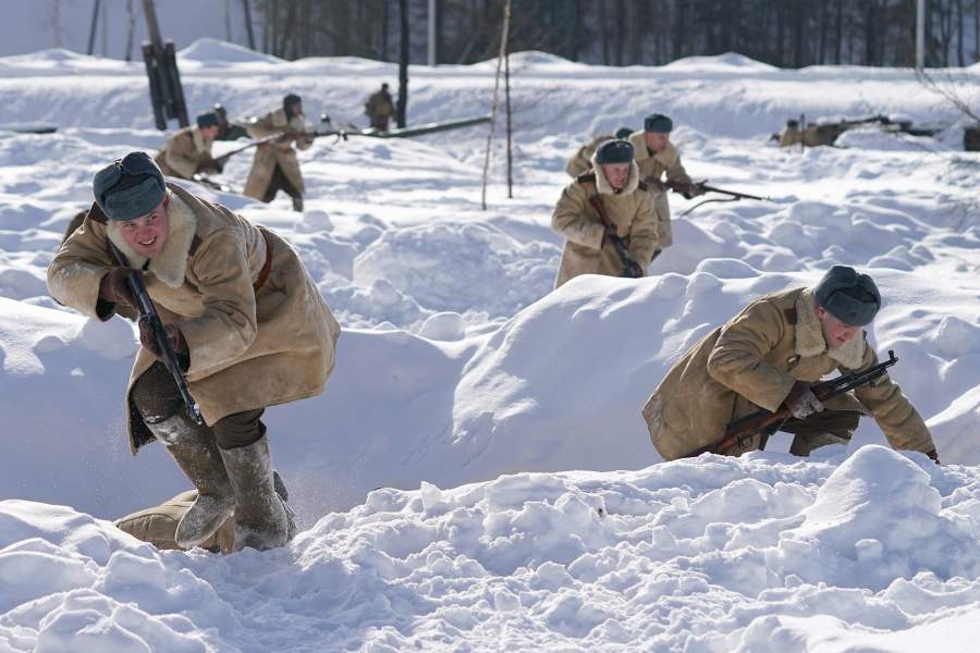 Военно-историческая реконструкция, посвященная Корсунь-Шевченковской наступательной операции, в парке «Патриот»