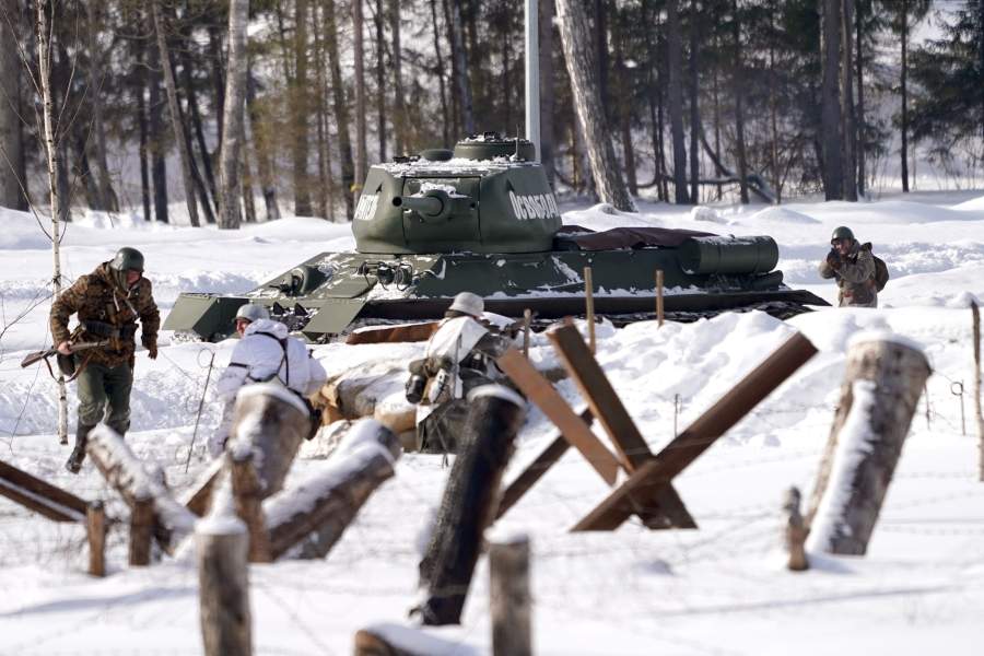 Военно-историческая реконструкция, посвященная Корсунь-Шевченковской наступательной операции, в парке «Патриот»