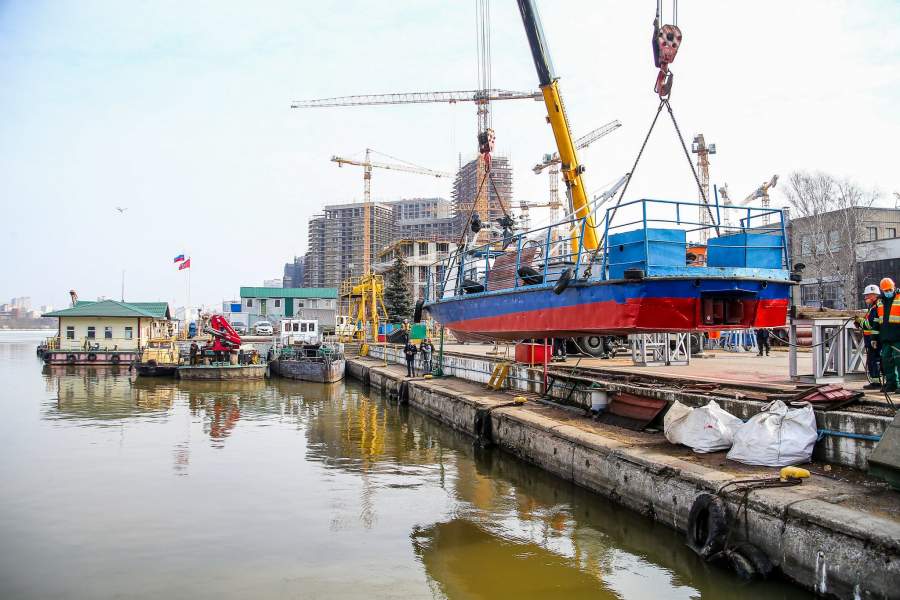 Спуск судов на воду