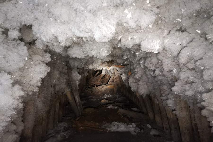 Вид на штольню шахты «Норильская» (№ 15, Северная) — историческая угольная шахта. Закрыта в 1971 году