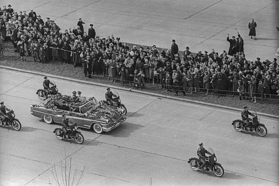 Встреча Юрий Гагарина в Москве – 14 апреля 1961 года