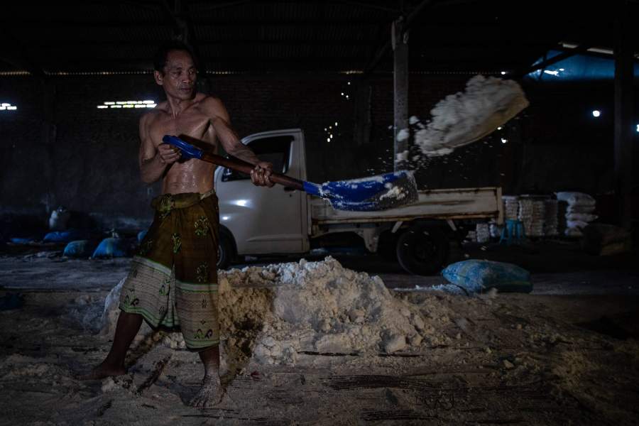 Добыча соли, Индонезия