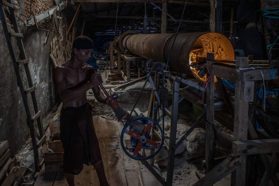 Добыча соли, Индонезия