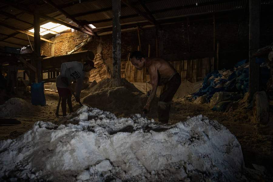 Добыча соли, Индонезия