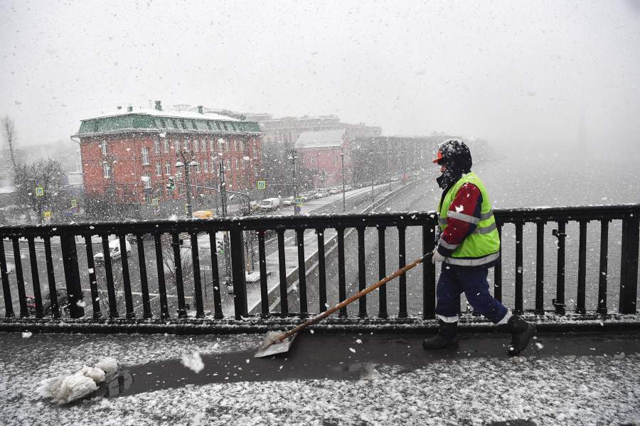 Снегопад в Москве