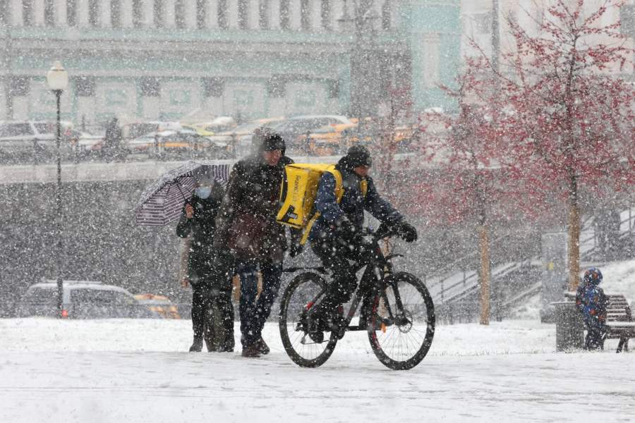 Снегопад в Москве