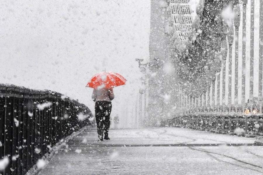 Снегопад в Москве