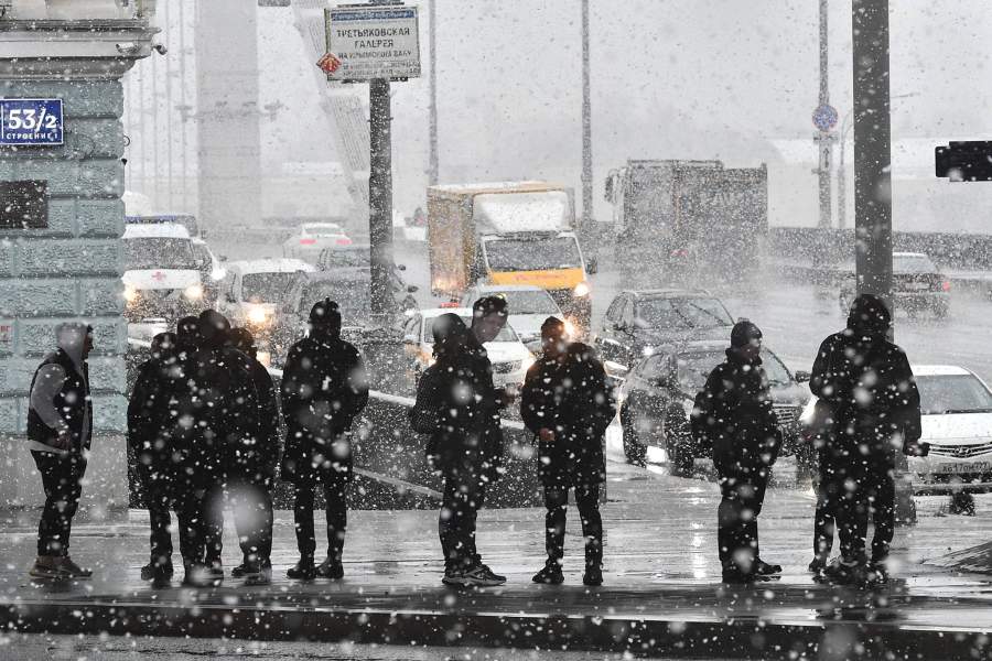 Снегопад в Москве