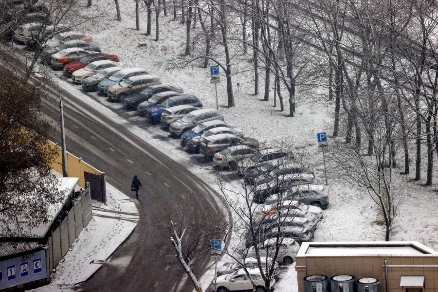 Снегопад в Москве