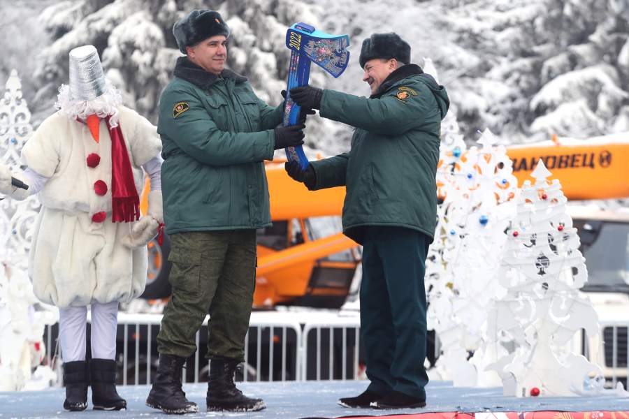 Рубка главной елки страны