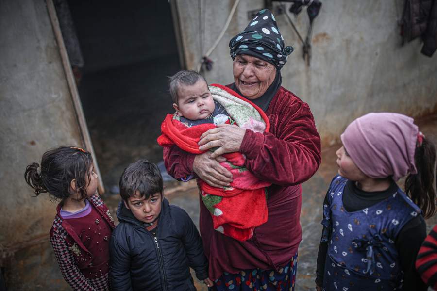 Идлиб в грязи после проливных дождей