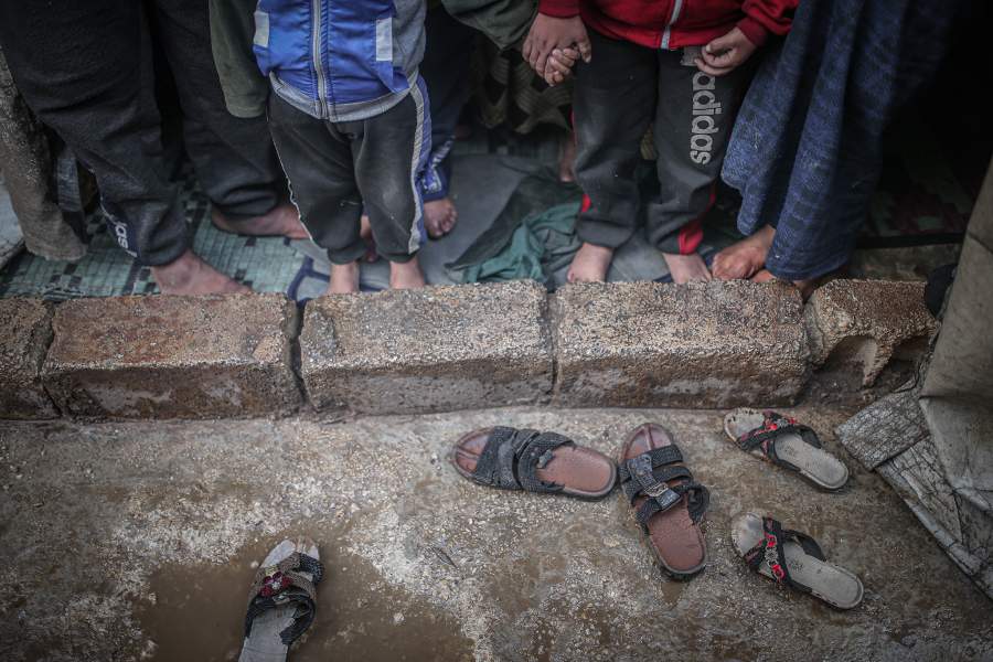 Идлиб в грязи после проливных дождей