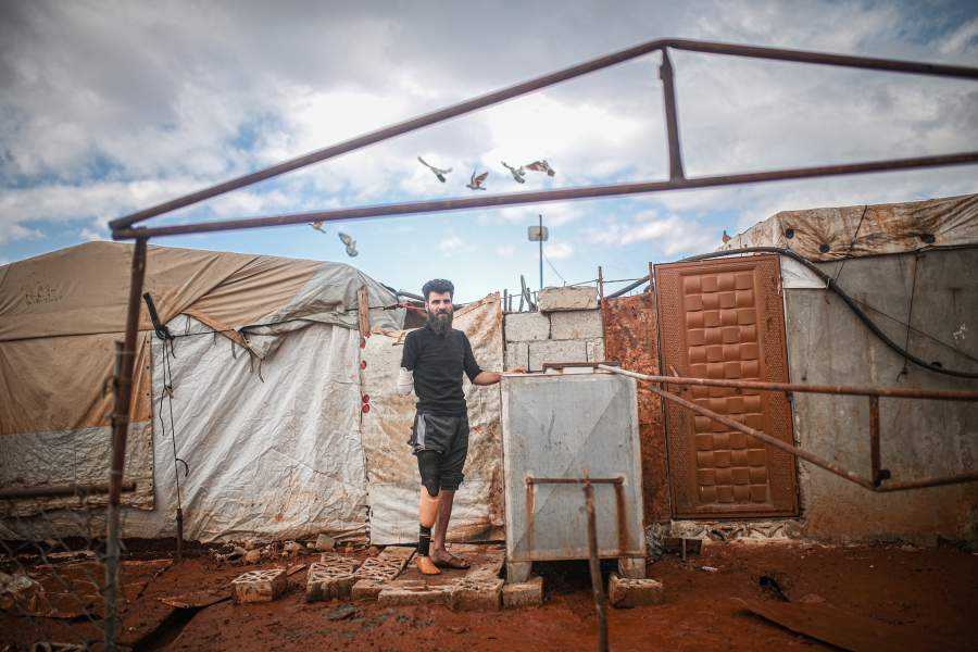 Идлиб в грязи после проливных дождей