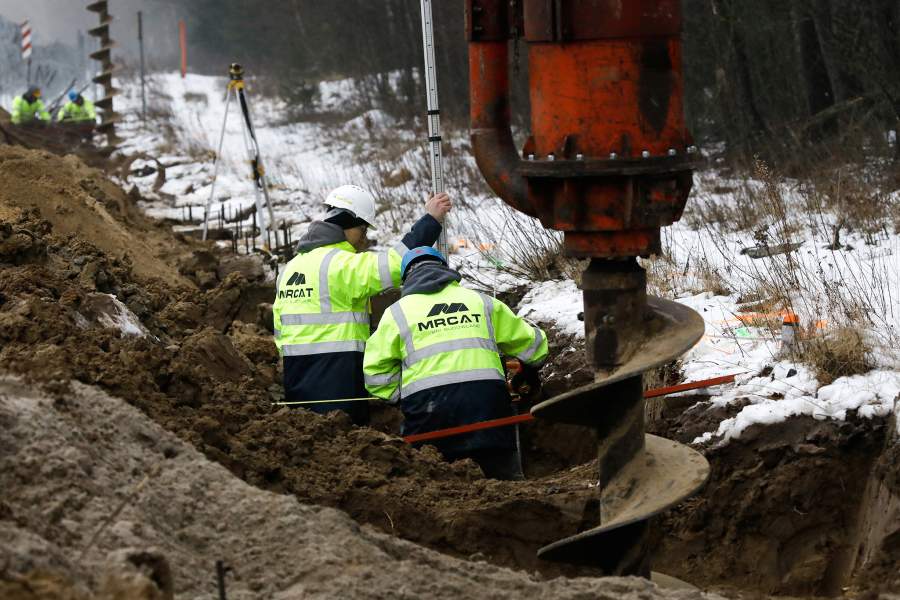 Строительство стены на границе с Белоруссией