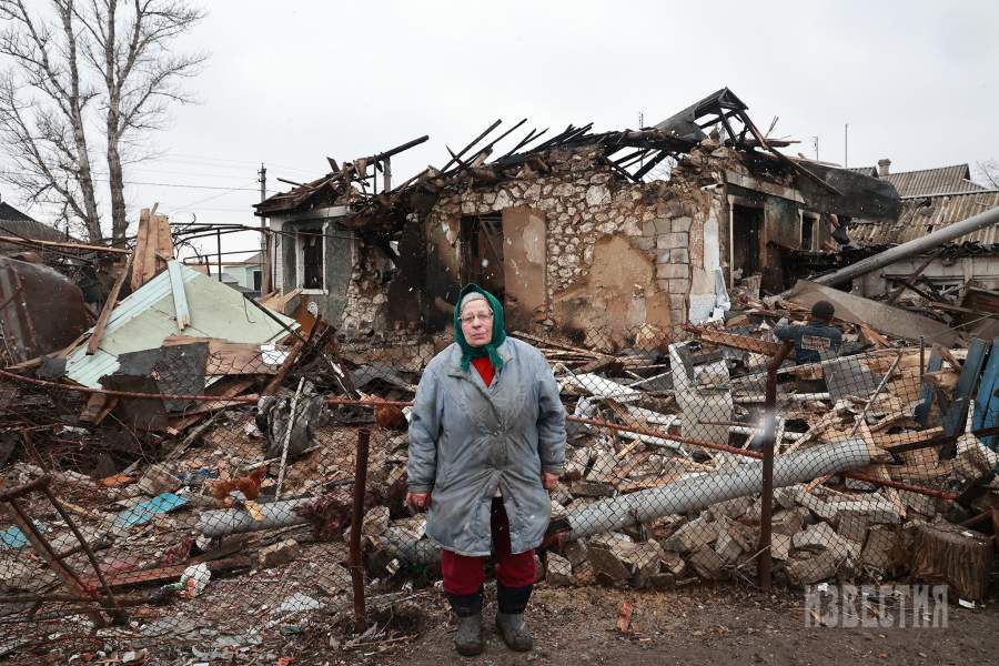 Посёлок Трёхизбенка в Луганской области
