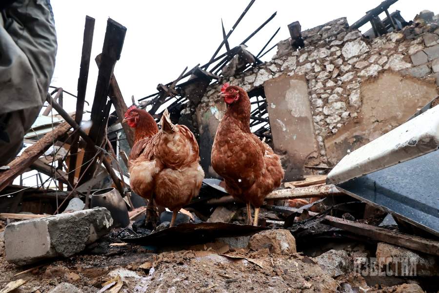 Посёлок Трёхизбенка в Луганской области