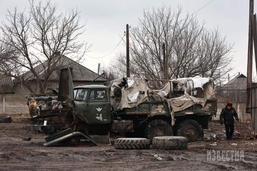 Посёлок Трёхизбенка в Луганской области
