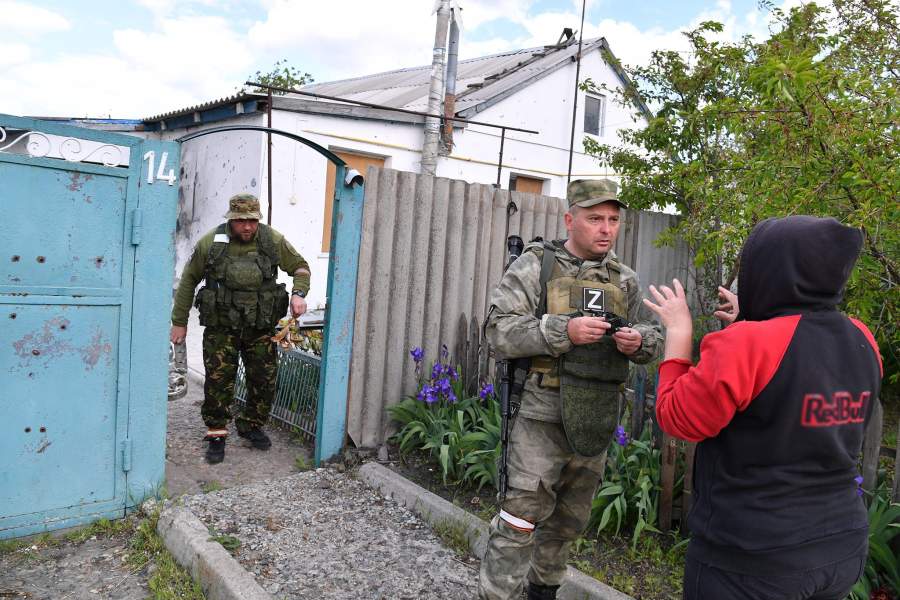 Работа саперов МВД ЛНР на освобожденных территориях в Харьковской области