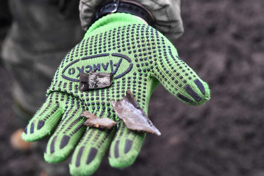 Работа саперов МВД ЛНР на освобожденных территориях в Харьковской области