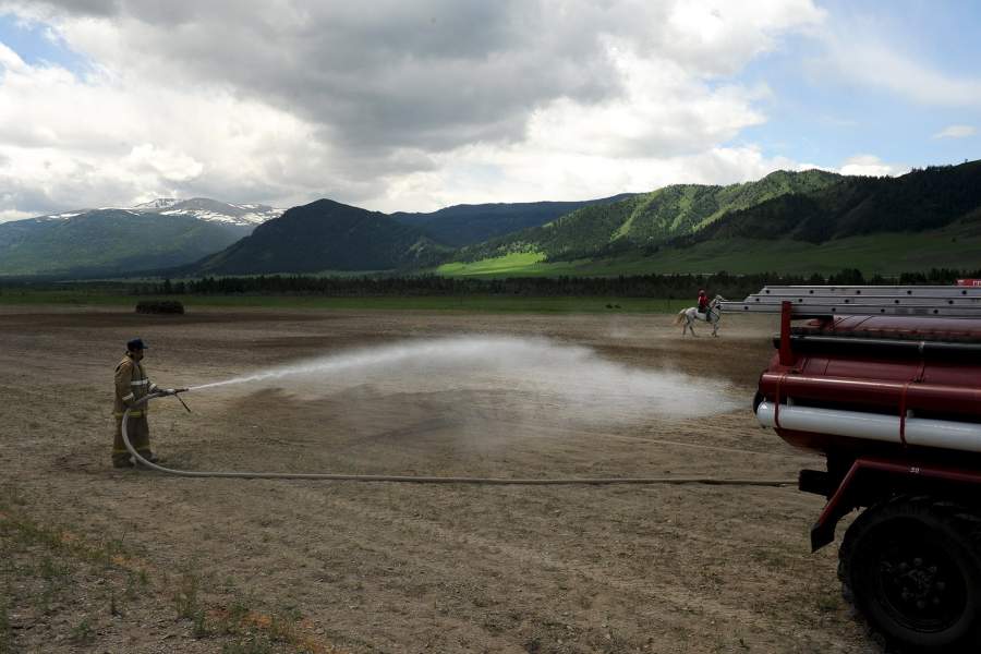 Как играют в кок бору жители Горного Алтая