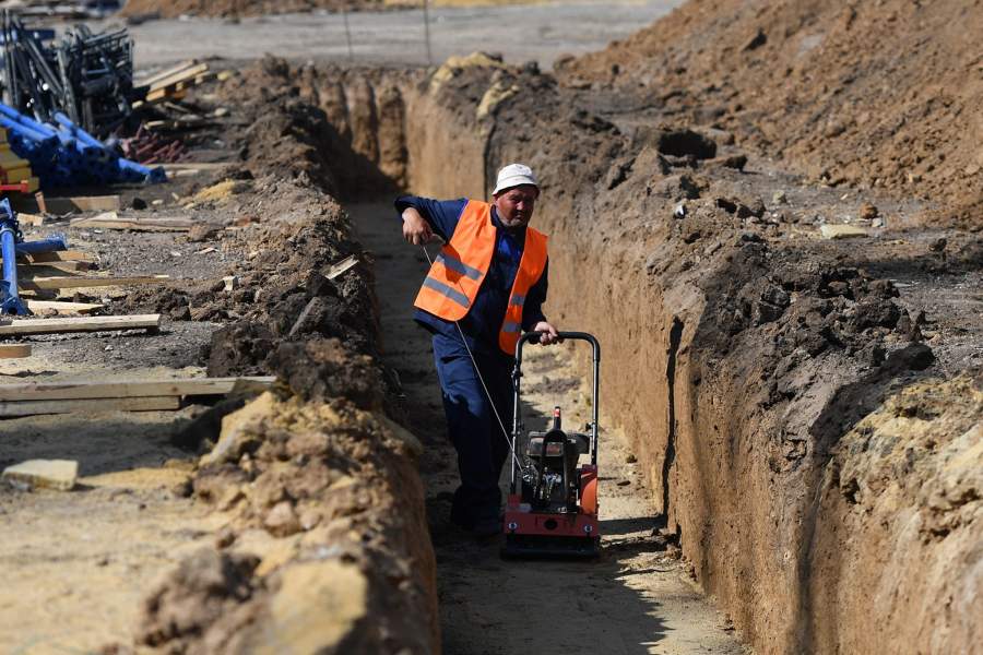 Строительство жилых кварталов в Мариуполе